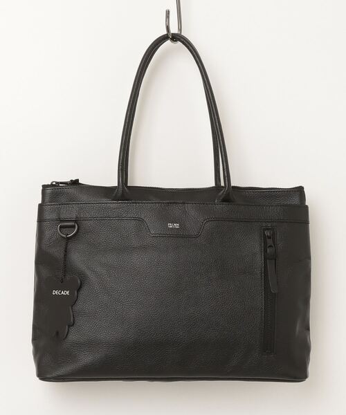 DECADE(ディケイド)の「ウォータープルーフレザービジトートバッグ (DCD-01511)/ Water Proof Cow Lether Tote Bag(トートバッグ・メンズ・ブラック/ブラック系その他・フリー)」の16枚目の写真