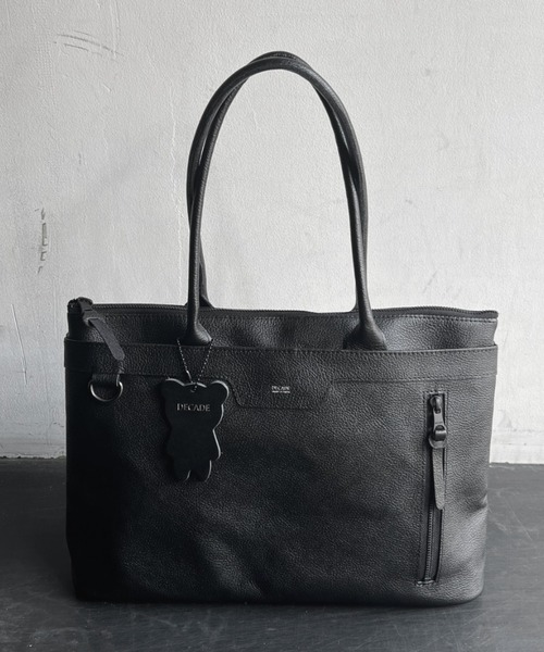 ディケイド ウォータープルーフレザー トートバッグ M メンズ DECADE DCD-01320 1年保証 プレケア特典 DECADE（ディケイド）の「ウォータープルーフレザーMini （Ｓ）トート