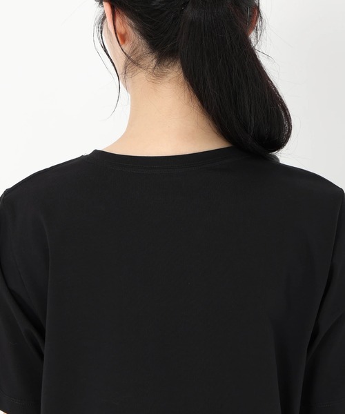 tシャツ UV天竺_クランプルパールネックTシャツ レディース セール】UV天竺_クランプルパールネックTシャツ（Tシャツ