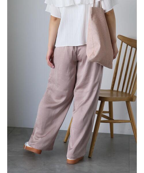 ehka sopo(エヘカソポ)の「サテンイージーパンツ(その他パンツ・レディース・キナリ/モカ/ブルー・F)」の20枚目の写真