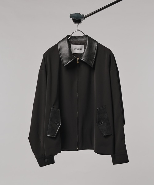 CULENI ブラック レザー トレーナー クルニ CULLNI ONLINE STORE