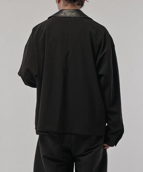 CULLNI(クルニ)の「【CULLNI/クルニ】襟レザー切替ZIPブルゾン CULLNI(クルニ)の「【CULLNI/クルニ】襟レザー切替ZIPブルゾン