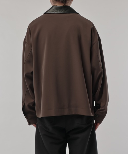 CULLNI（クルニ）の「【CULLNI/クルニ】襟レザー切替ZIPブルゾン