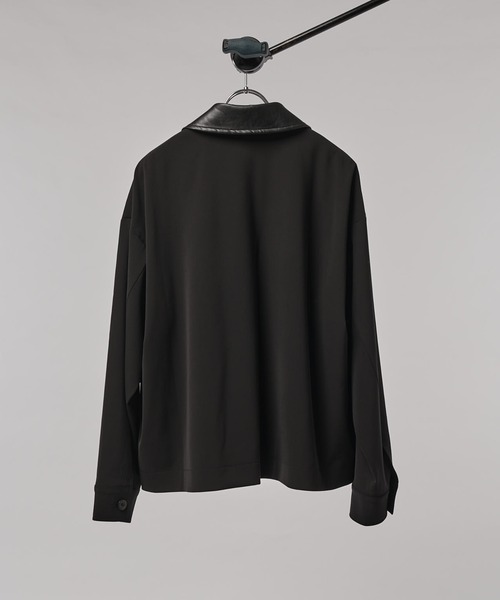 襟レザー切替ZIPブルゾン CULLNI exclusive for Lui's（ブルゾン