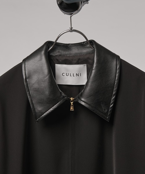 CULLNI（クルニ）の「【CULLNI/クルニ】襟レザー切替ZIPブルゾン
