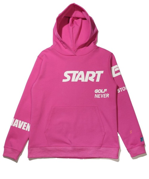 STARTER(スターター)の「【WG】【it】【STARTER GOLF】スターターゴルフ 袖ロゴ刺繍ストレッチポンチプルオーバーパーカー SG-123013(パーカー・メンズ・ピンク/ブラック/ホワイト・L/M/S/XL/XS)」の3枚目の写真