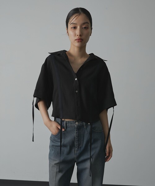 トップス UNITEDTOKYO Adjustable Length Mesh Shirt Adjustable Length Mesh Shirt｜ウォッシャブル/半袖/夏服/秋服