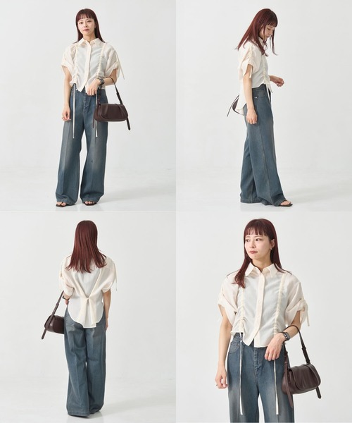 セール】Adjustable Length Mesh Shirt｜ウォッシャブル/半袖（シャツ