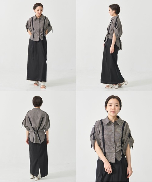 セール】Adjustable Length Mesh Shirt｜ウォッシャブル/半袖（シャツ