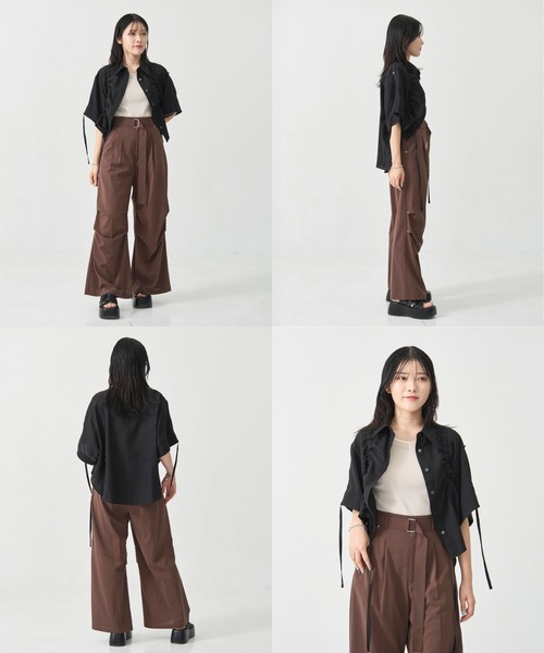 トップス UNITEDTOKYO Adjustable Length Mesh Shirt UNITED TOKYO ブラウス シャツ Adjustable Length Mesh Shirt