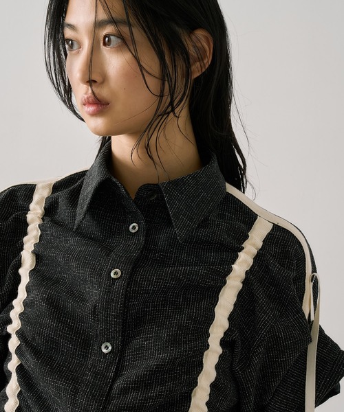 トップス UNITEDTOKYO Adjustable Length Mesh Shirt セール】Adjustable Length Mesh Shirt｜ウォッシャブル/半袖（シャツ