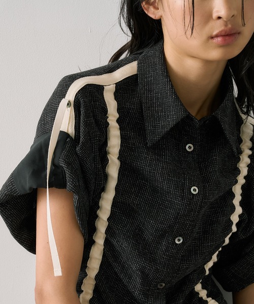 Adjustable Length Mesh Shirt｜ウォッシャブル/半袖/夏服/秋服