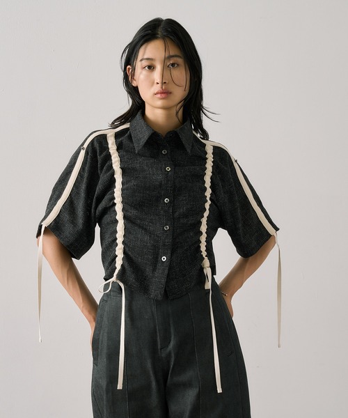 セール】Adjustable Length Mesh Shirt｜ウォッシャブル/半袖（シャツ