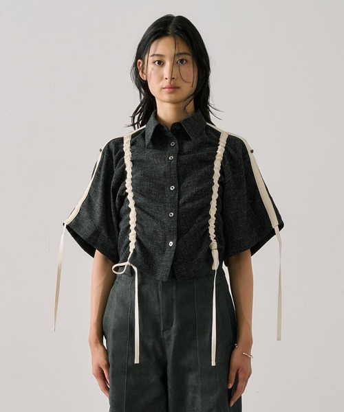 Adjustable Length Mesh Shirt｜ウォッシャブル/半袖/夏服/秋服