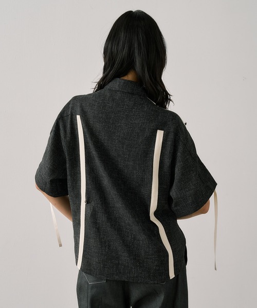 Adjustable Length Mesh Shirt｜ウォッシャブル/半袖/夏服/秋服