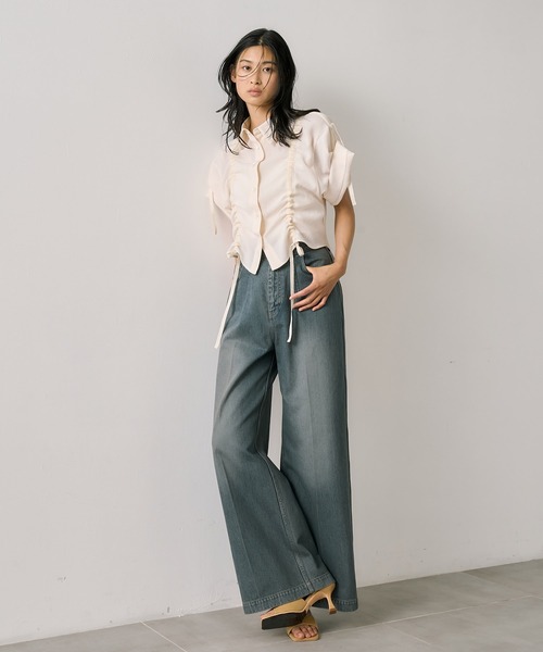 Adjustable Length Mesh Shirt｜ウォッシャブル/半袖/夏服/秋服