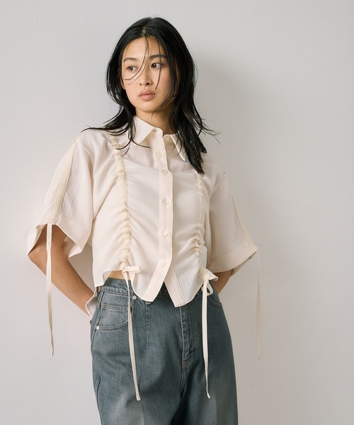Adjustable Length Mesh Shirt｜ウォッシャブル/半袖/夏服/秋服