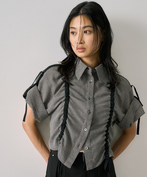 美品‼️UNITED TOKYO 半袖シャツ グレー/ブラック UNITED TOKYO 「UNITED TOKYO」 半袖シャツ 4 グレー メンズ