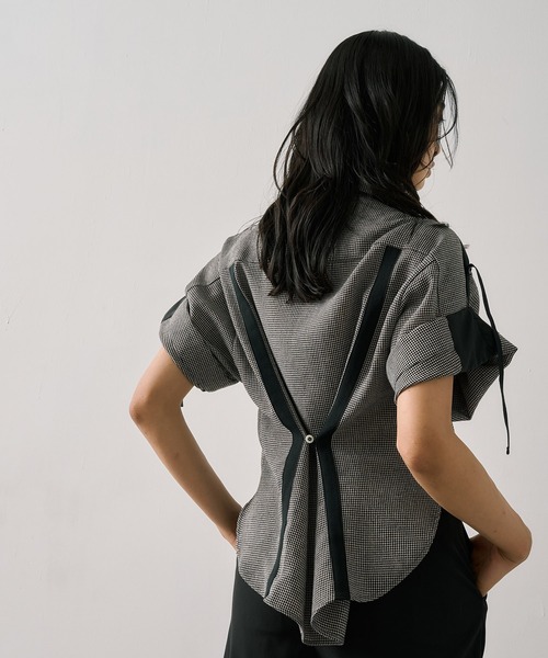 トップス UNITEDTOKYO Adjustable Length Mesh Shirt Adjustable Length Mesh Shirt(FREE OFF WHITE): : ウィメンズ
