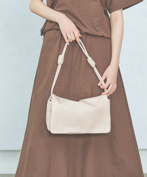 セール】ノット1ハンドル横長ショルダーバッグ / 496898（ショルダー