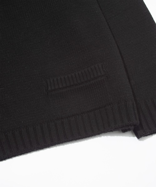 F/CE. （エフシーイー）の「F/CE. REVERSE PATTERN COLLAR KNIT / エフシーイー  リバースパターンカラーニット（ニット/セーター・メンズ・ブラック/アイボリー・SMALL）」の7枚目の写真