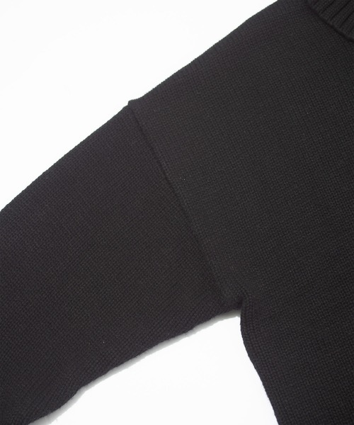 F/CE. （エフシーイー）の「F/CE. REVERSE PATTERN COLLAR KNIT / エフシーイー  リバースパターンカラーニット（ニット/セーター・メンズ・ブラック/アイボリー・SMALL）」の8枚目の写真