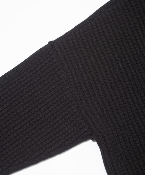 F/CE. （エフシーイー）の「F/CE. REVERSE PATTERN COLLAR KNIT / エフシーイー  リバースパターンカラーニット（ニット/セーター・メンズ・ブラック/アイボリー・SMALL）」の12枚目の写真