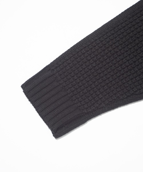 F/CE. （エフシーイー）の「F/CE. REVERSE PATTERN COLLAR KNIT / エフシーイー  リバースパターンカラーニット（ニット/セーター・メンズ・ブラック/アイボリー・SMALL）」の13枚目の写真
