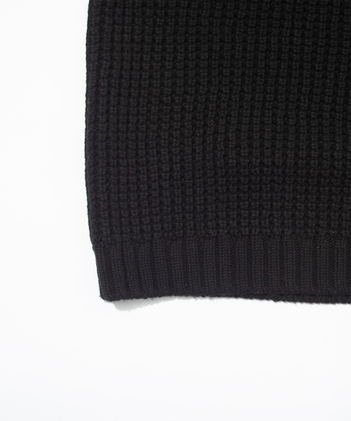 F/CE. （エフシーイー）の「F/CE. REVERSE PATTERN COLLAR KNIT / エフシーイー  リバースパターンカラーニット（ニット/セーター・メンズ・ブラック/アイボリー・SMALL）」の14枚目の写真