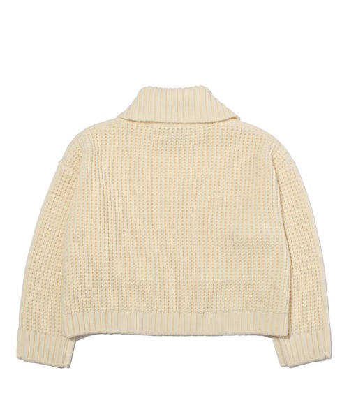 F/CE. （エフシーイー）の「F/CE. REVERSE PATTERN COLLAR KNIT / エフシーイー  リバースパターンカラーニット（ニット/セーター・メンズ・ブラック/アイボリー・SMALL）」の3枚目の写真