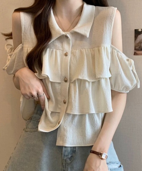 美品　HouseofSunnyScatteredShellsブラウスXSマーブル 美品 HouseofSunnyScatteredShellsブラウスXSマーブル 楽天市場
