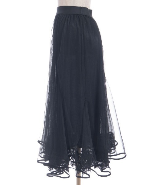 axes femme（アクシーズファム）の「裾レースチュールスカート（スカート・レディース・ブラック/グレー/キナリ・FREE）」の19枚目の写真