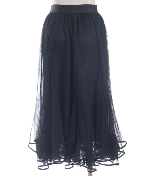 axes femme（アクシーズファム）の「裾レースチュールスカート（スカート・レディース・ブラック/グレー/キナリ・FREE）」の20枚目の写真