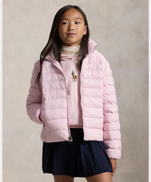 POLO RALPH LAUREN CHILDRENSWEAR(ポロ ラルフ ローレン チルドレンズウェア)の「P-Layer 2 パッカブル キルテッド ジャケット(その他アウター・キッズ・ピンク・L/M/S/XL)」の1枚目の写真