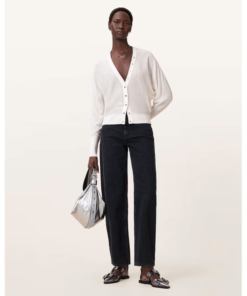 ALLSAINTS（オールセインツ）の「HONOR V-NECK CARDIGAN | HONOR  Vネック カーディガン（カーディガン/ボレロ・レディース・ホワイト・M/XS/S）」の3枚目の写真