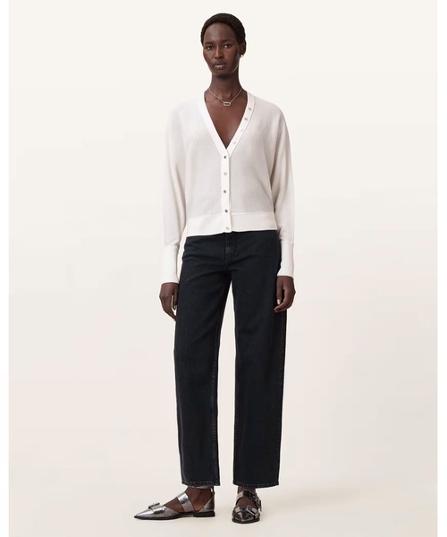 ALLSAINTS（オールセインツ）の「HONOR V-NECK CARDIGAN | HONOR  Vネック カーディガン（カーディガン/ボレロ・レディース・ホワイト・M/XS/S）」の5枚目の写真