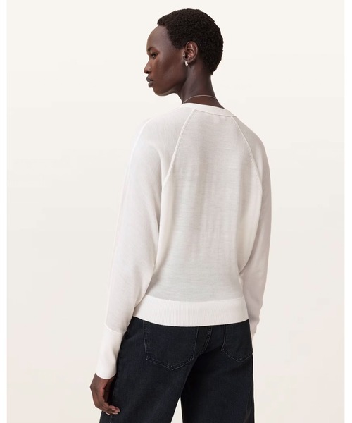 ALLSAINTS（オールセインツ）の「HONOR V-NECK CARDIGAN | HONOR  Vネック カーディガン（カーディガン/ボレロ・レディース・ホワイト・M/XS/S）」の7枚目の写真