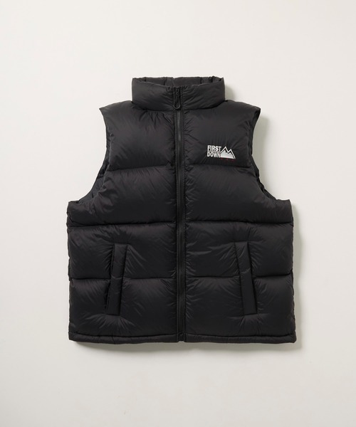FIRST DOWN(ファーストダウン)の「パッカブル フルジップ ダウンベスト FDUSA LIGHT BUBBLE DOWN VEST F942012(ダウンベスト・メンズ・パープル/ブラック・LL/L/M)」の5枚目の写真