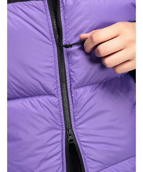 FIRST DOWN(ファーストダウン)の「パッカブル フルジップ ダウンベスト FDUSA LIGHT BUBBLE DOWN VEST F942012(ダウンベスト・メンズ・パープル/ブラック・LL/L/M)」の12枚目の写真