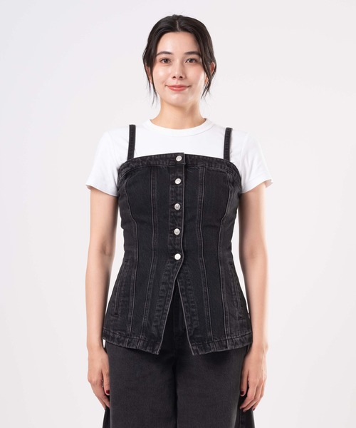 Levi's（リーバイス）の「Levi's/リーバイス テーラード ビスチェ（ベスト・レディース・ブラック・XS/M/S）」の14枚目の写真