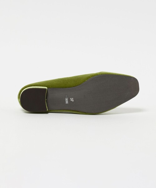 BEAUTY&YOUTH UNITED ARROWS（ビューティーアンドユースユナイテッドアローズ）の「ギャザートゥ ベルベット フラットシューズ（パンプス・レディース・ブラック/ケリーグリーン・36h/37h/37/36）」の12枚目の写真