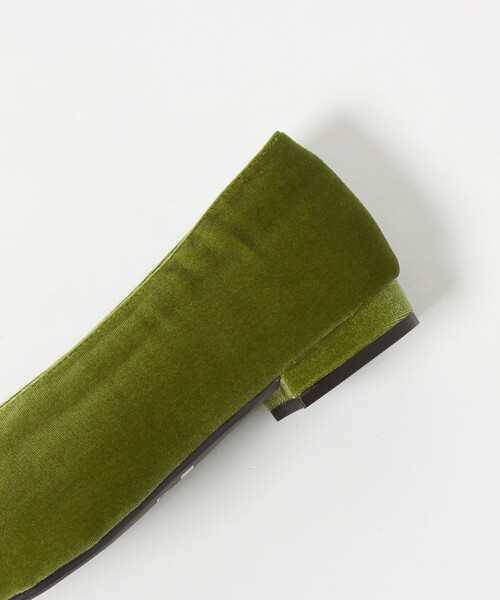 BEAUTY&YOUTH UNITED ARROWS（ビューティーアンドユースユナイテッドアローズ）の「ギャザートゥ ベルベット フラットシューズ（パンプス・レディース・ブラック/ケリーグリーン・36h/37h/37/36）」の15枚目の写真