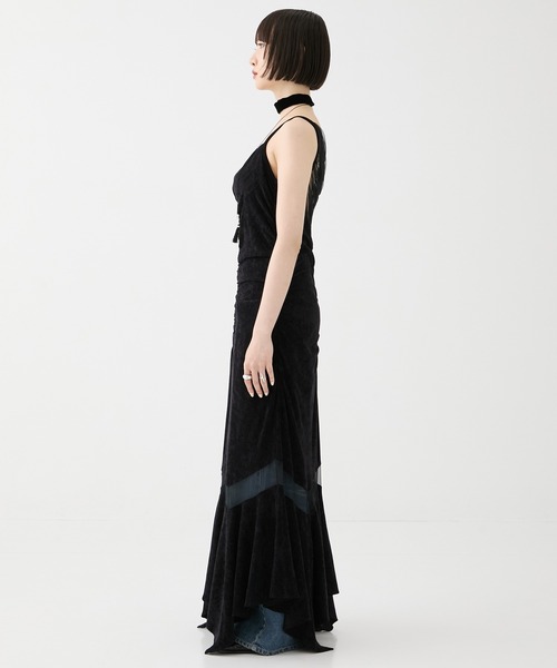 FETICO/フェティコ】《STUDIOUS別注》VELOUR SHEER CUT HEM