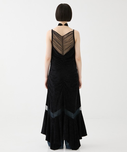 FETICO/フェティコ】《STUDIOUS別注》VELOUR SHEER CUT HEM DRESS