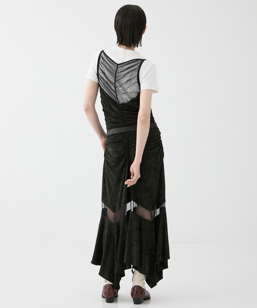 FETICO/フェティコ】《STUDIOUS別注》VELOUR SHEER CUT HEM