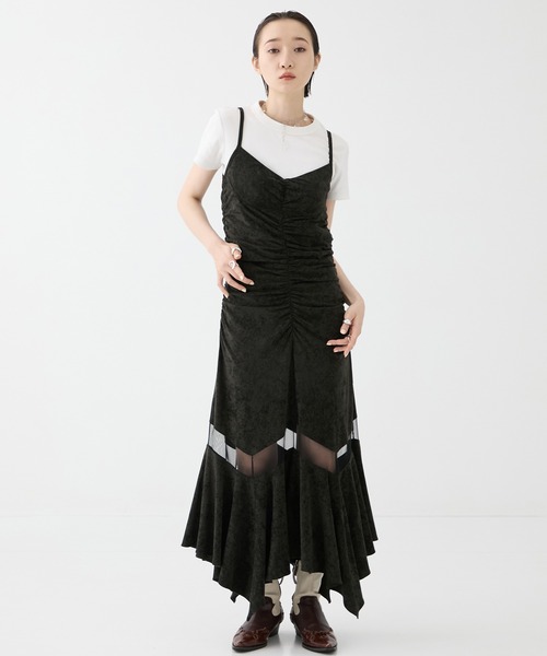 FETICO/フェティコ】《STUDIOUS別注》VELOUR SHEER CUT HEM