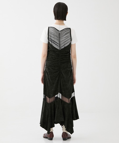 fetico ベロアビスチェ FETICO/フェティコ】《STUDIOUS別注》VELOUR SHEER CUT HEM