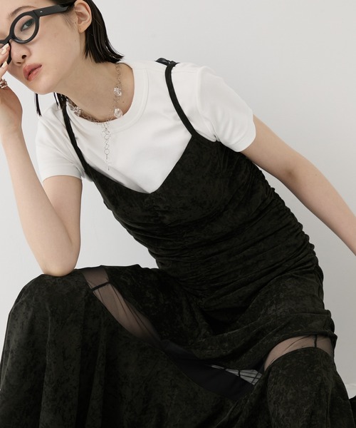 FETICO ベロアシアーキャミワンピース FETICO ベロアシアーキャミ