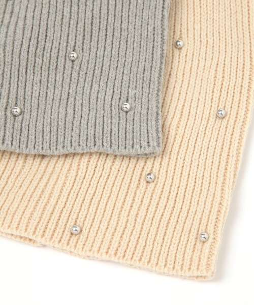 LAKOLE(ラコレ)の「ボールスタッズニットワッチ / 571142(ニットキャップ/ビーニー・レディース・チャコール/アイボリー/グレー・FREE)」の10枚目の写真