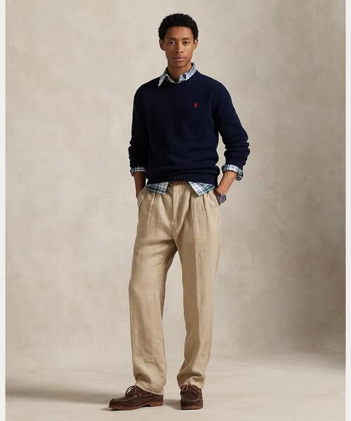 POLO RALPH LAUREN（ポロ ラルフ ローレン）の「コットン クルーネック セーター（ニット/セーター・メンズ・ブルー・S/M/L）」の6枚目の写真
